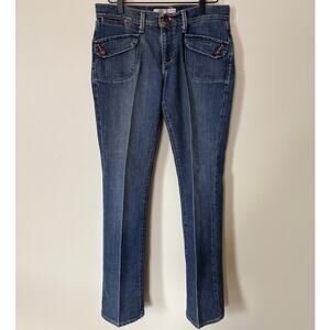 Old Navy 90's Y2K Vintage Patch Pocket Bootcut Jeans Mid Rise 6